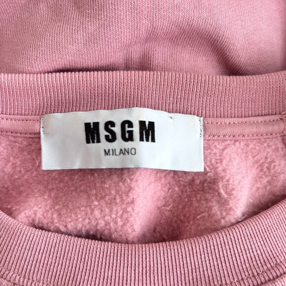 MSGM Milano Logo Sweatshirt in Pink - Picture 6 of 7